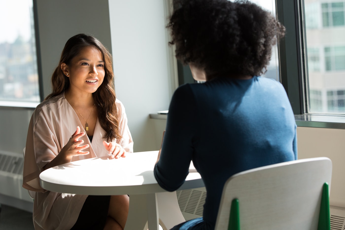 A family discussing care options
