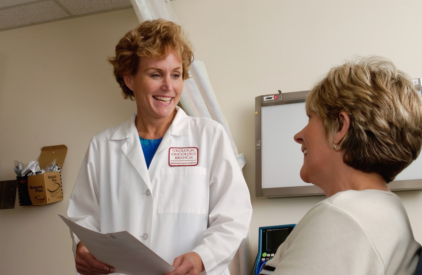 A clinician supporting a patient's recovery